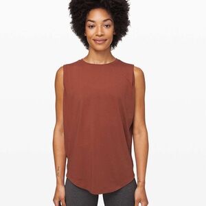 Lululemon Brunswick Muscle Tank Top in Rustic Clay Size Medium